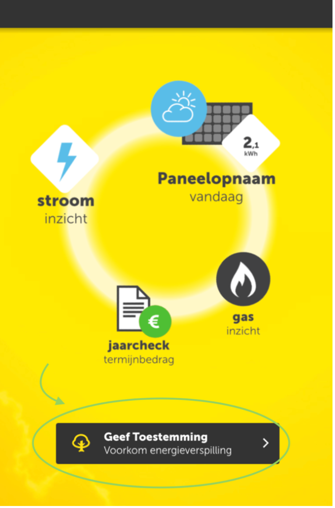 Weergave toestemming iSMA in de Vrijopnaam-app